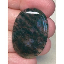 Oval 36x25mm Green Moss Agate Cabochon 51