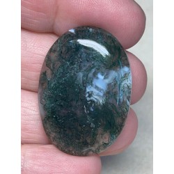 Oval 35x25mm Green Moss Agate Cabochon 52