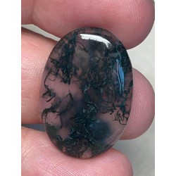 Oval 27x19mm Green Moss Agate Cabochon 55