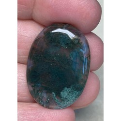 Oval 31x22mm Green Moss Agate Cabochon 57