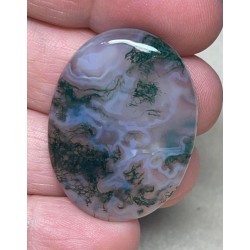 Oval 36x27mm Green Moss Agate Cabochon 71