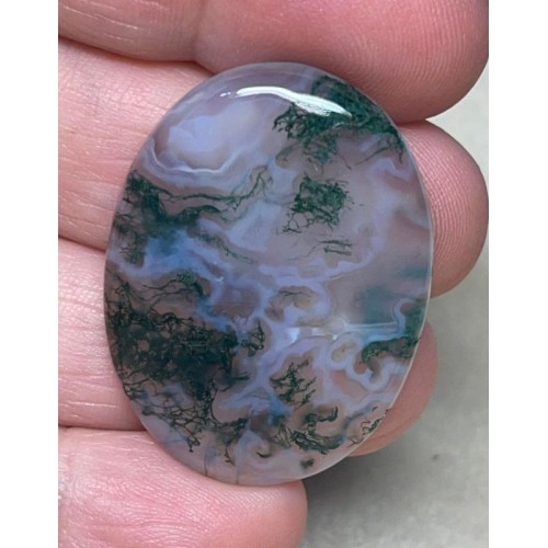 Oval 36x27mm Green Moss Agate Cabochon 71