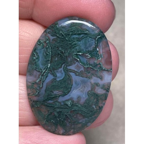 Oval 36x25mm Green Moss Agate Cabochon 78
