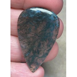 Teardrop 41x25mm Green Moss Agate Cabochon 79
