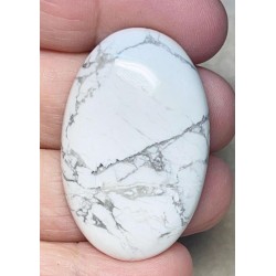 Oval 42x27mm Howlite Cabochon 24