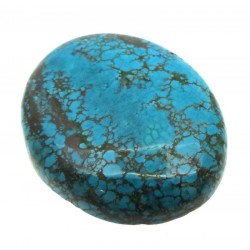 Oval 36x29mm Hubei Turquoise Cabochon 12