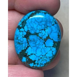 Oval 31x25mm Hubei Turquoise Cabochon 28