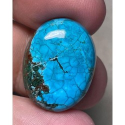 Oval 23x18mm Hubei Turquoise Cabochon 35