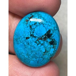 Oval 23x19mm Hubei Turquoise Cabochon 38