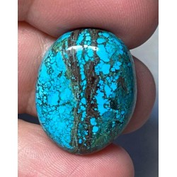 Oval 23x18mm Hubei Turquoise Cabochon 39