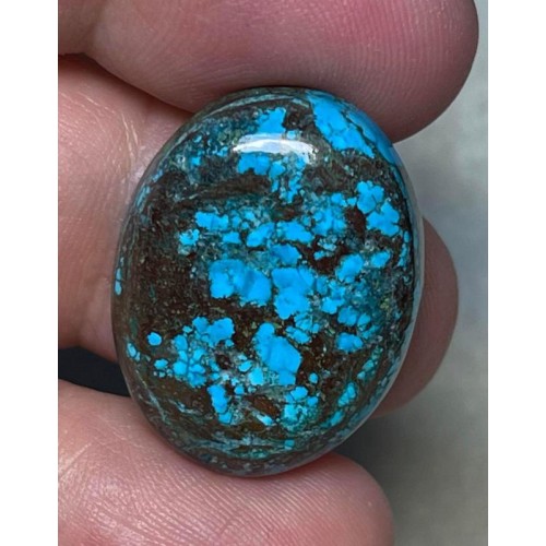 Oval 25x19mm Hubei Turquoise Cabochon 45