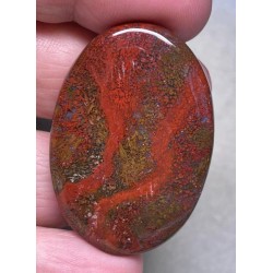 Oval 43x29mm Indonesian Plume Agate Cabochon 64
