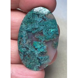 Oval 41x26mm Indonesian Moss Agate Cabochon 22