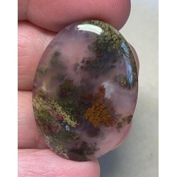 Oval 34x25mm Indonesian Moss Agate Cabochon 27