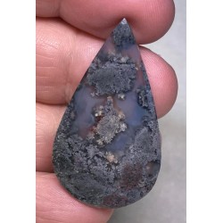 Teardrop 42x23mm Coloured Indonesian Moss Agate Cabochon 28