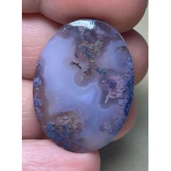 Oval 33x23mm Indonesian Moss Agate Cabochon 44