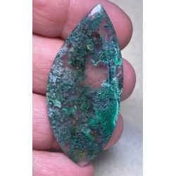 Freeform 53x24mm Coloured Indonesian Moss Agate Cabochon 45