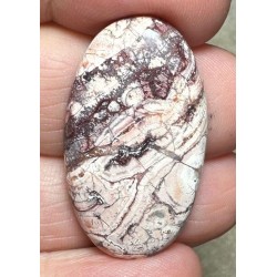 Oval 34x19mm Birds Eye Jasper Cabochon 41