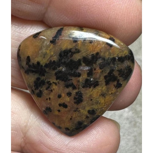 Teardrop 27x27mm Cheetah Jasper Cabochon 07