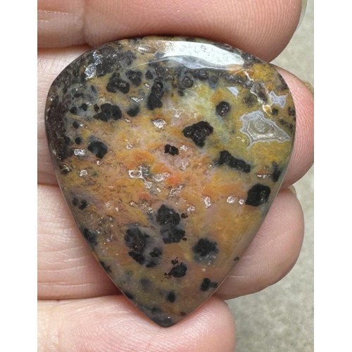 Teardrop 34x28mm Cheetah Jasper Cabochon 21