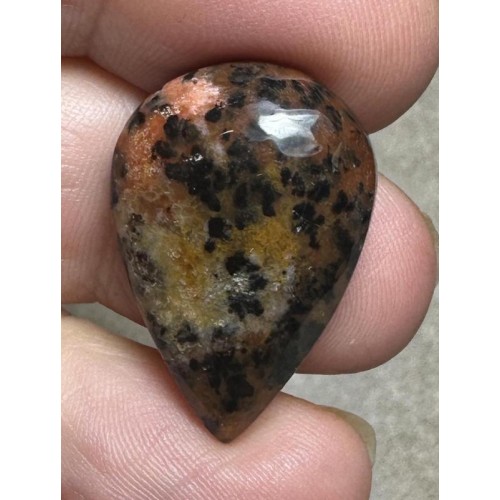 Teardrop 26x17mm Cheetah Jasper Cabochon 26