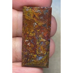 Rectangle 35x16mm Faceted Indonesian Jasper Cabochon 12