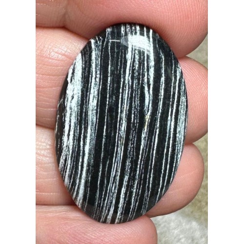 Oval 34x22mm Silver Leaf Jasper Cabochon 02