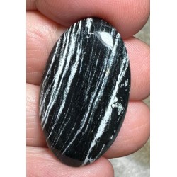 Oval 33x19mm Silver Leaf Jasper Cabochon 07