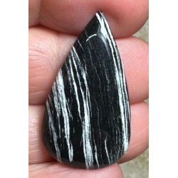 Teardrop 33x19mm Silver Leaf Jasper Cabochon 12