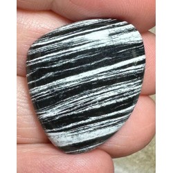 Freeform 29x24mm Silver Leaf Jasper Cabochon 15