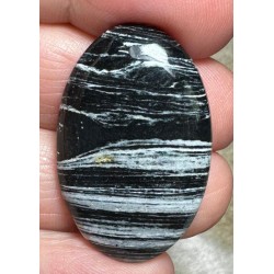 Oval 35x22mm Silver Leaf Jasper Cabochon 16