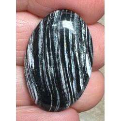 Oval 30x20mm Silver Leaf Jasper Cabochon 19