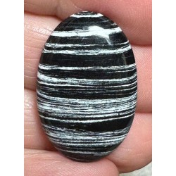 Oval 29x19mm Silver Leaf Jasper Cabochon 28