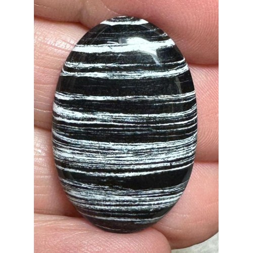 Oval 29x19mm Silver Leaf Jasper Cabochon 28