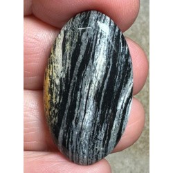 Oval 35x20mm Silver Leaf Jasper Cabochon 29