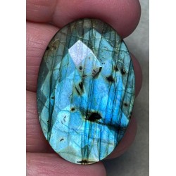 Oval 39x26mm Faceted Labradorite Cabochon 11