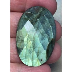 Oval 42x27mm Faceted Labradorite Cabochon 19