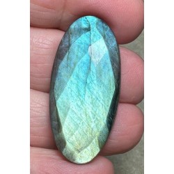 Oval 37x18mm Faceted Labradorite Cabochon 19