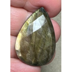 Teardrop 33x22mm Faceted Labradorite Cabochon 24