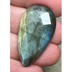 Teardrop 36x20mm Faceted Labradorite Cabochon 29