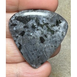 Teardrop 37x35mm Larvikite Cabochon 37