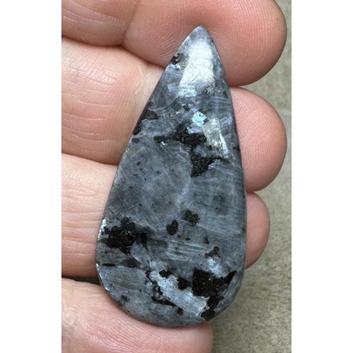 Teardrop 43x21mm Larvikite Cabochon 48