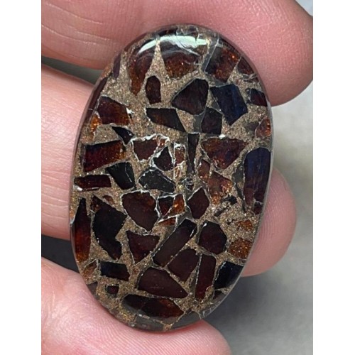 Oval 39x24mm Mohave Garnet Cabochon 01