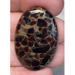 Oval 37x25mm Mohave Garnet Cabochon 39