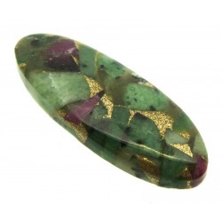 Oval 43x15mm Mohave Ruby Zoisite Cabochon 02