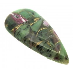 Teardrop 41x19mm Mohave Ruby Zoisite Cabochon 03