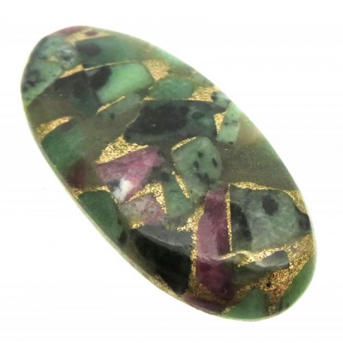 Oval 46x20mm Mohave Ruby Zoisite Cabochon 04
