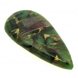 Teardrop 40x19mm Mohave Ruby Zoisite Cabochon 05