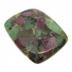 Rectangle 33x25mm Mohave Ruby Zoisite Cabochon 06