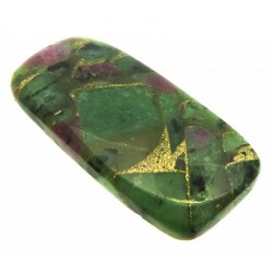 Rectangle 39x18mm Mohave Ruby Zoisite Cabochon 11